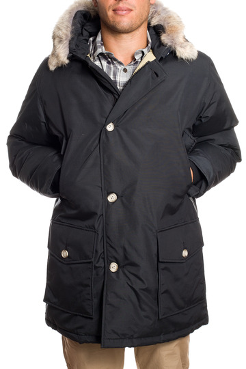 Woolrich Parka con cappuccio Artico Giù Giacca Uomo Nero